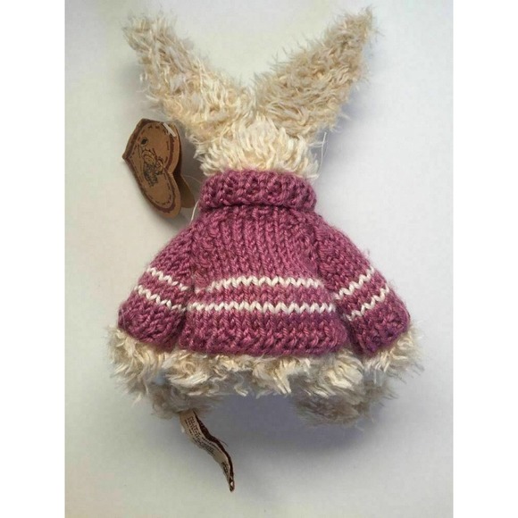 1997 Heartfelt Bunny Rabbit by Julia Shi Collectibles Stuffed Animal Plush Toy - Picture 4 of 11